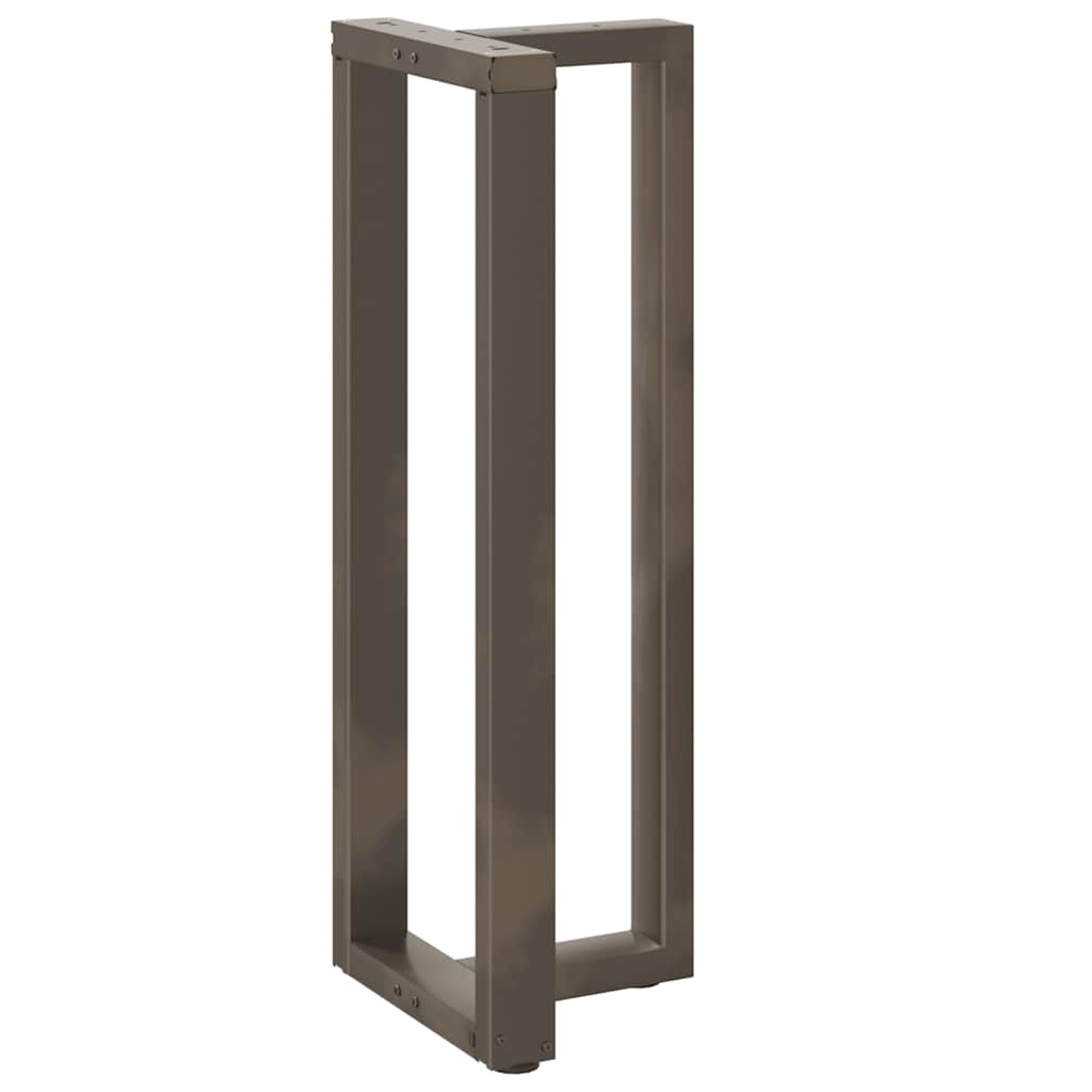 2 db fekete, T-alakú acél bárasztalláb 50x35x(110-111) cm