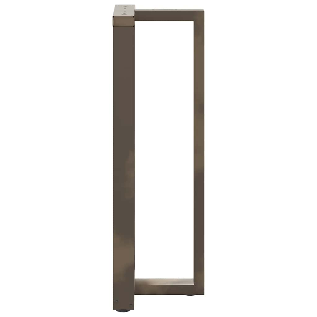 2 db fekete, T-alakú acél bárasztalláb 50x35x(110-111) cm