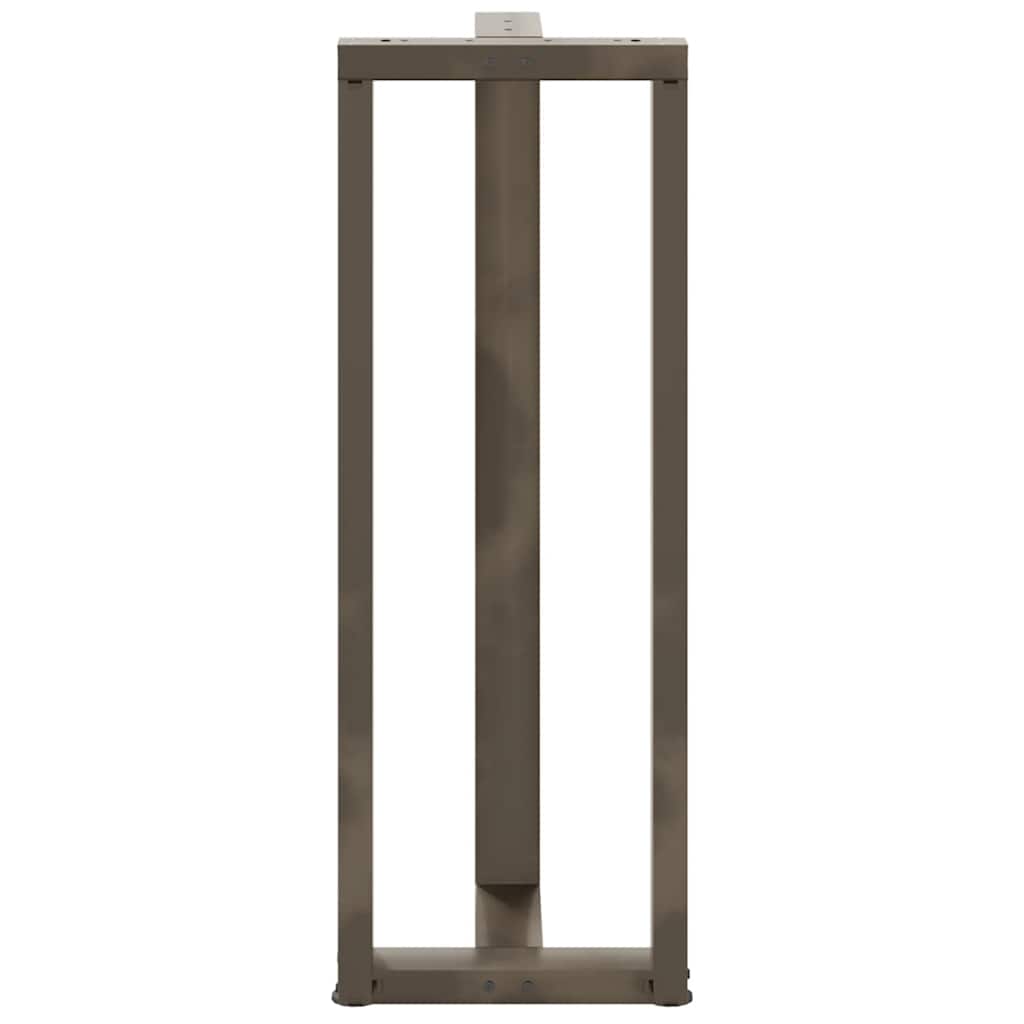 2 db fekete, T-alakú acél bárasztalláb 50x35x(110-111) cm