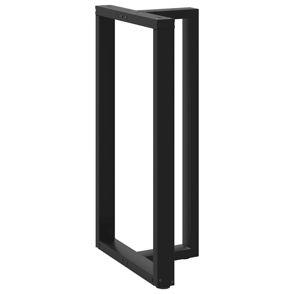 2 db fekete, T-alakú acél bárasztalláb 60x35x(110-111) cm