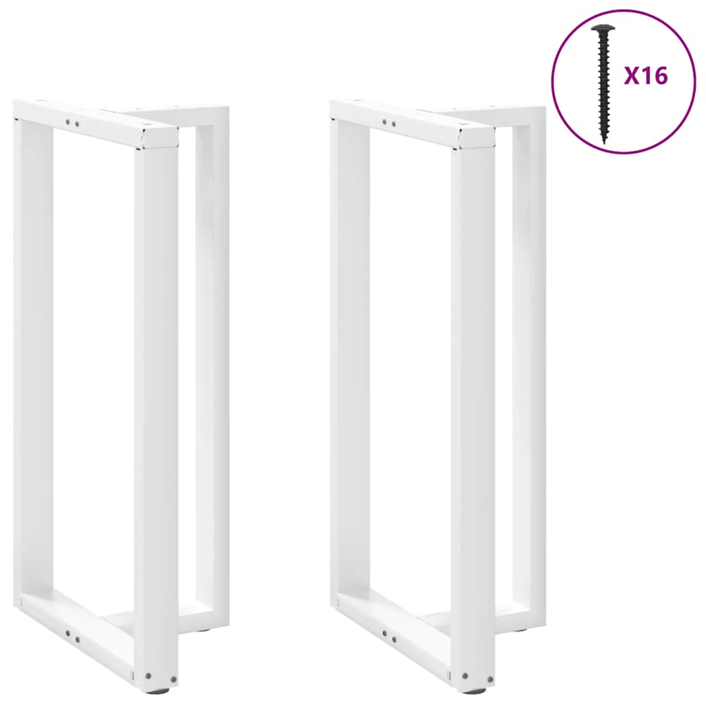 2 db T-alakú bárasztalláb, fehér, 60x35x(110-111) cm, acél