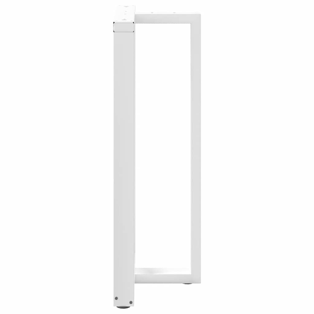 2 db T-alakú bárasztalláb, fehér, 60x35x(110-111) cm, acél