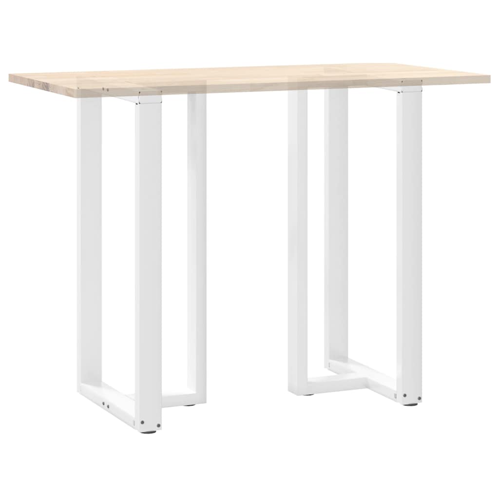 2 db T-alakú bárasztalláb, fehér, 60x35x(110-111) cm, acél
