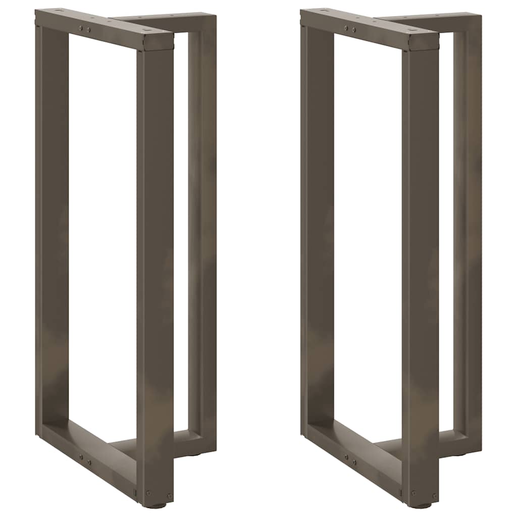 2 db fekete, T-alakú acél bárasztalláb 60x35x(110-111) cm