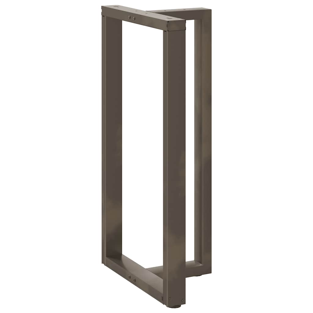 2 db fekete, T-alakú acél bárasztalláb 60x35x(110-111) cm