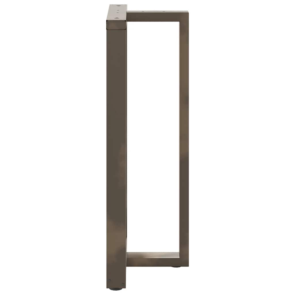 2 db fekete, T-alakú acél bárasztalláb 60x35x(110-111) cm