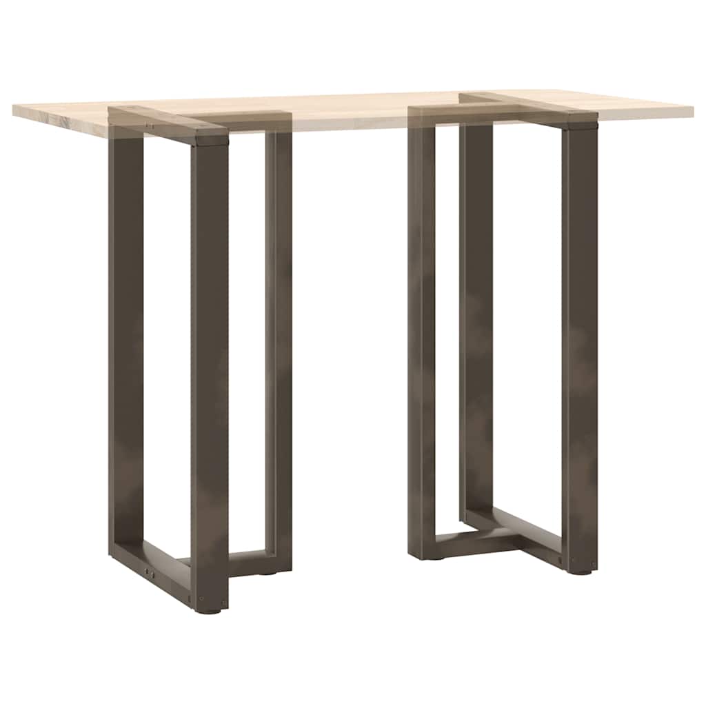 2 db fekete, T-alakú acél bárasztalláb 60x35x(110-111) cm