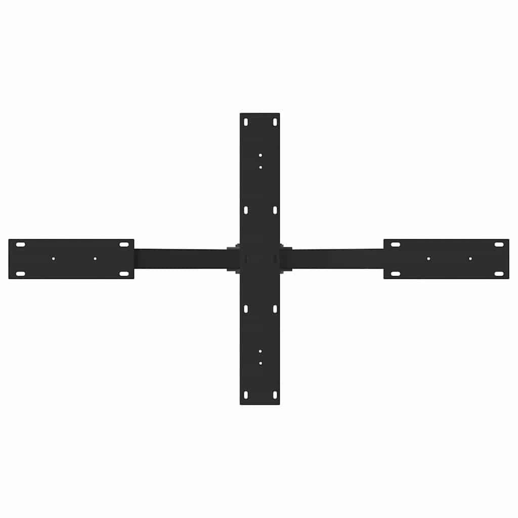 fekete, pók alakú dohányzóasztal láb 98x58x(42-43) cm acél