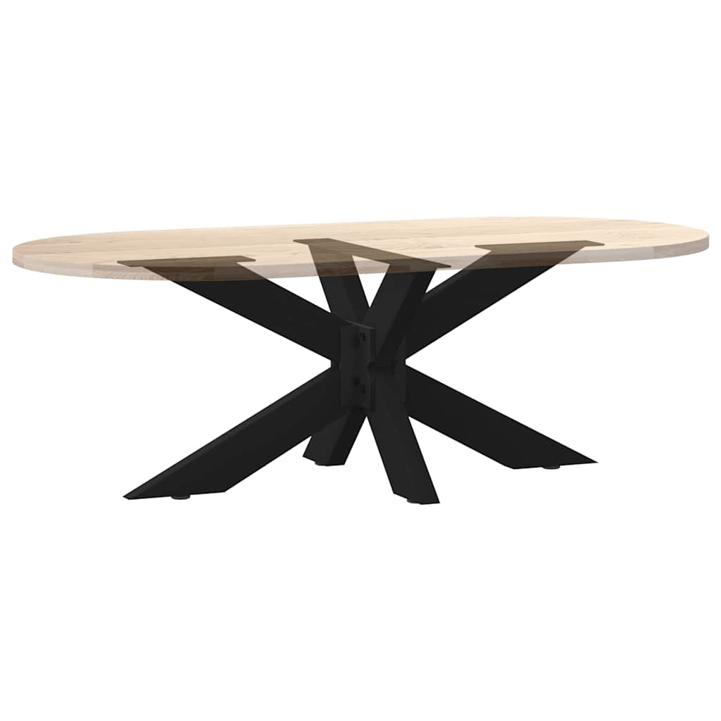 fekete, pók alakú dohányzóasztal láb 98x58x(42-43) cm acél