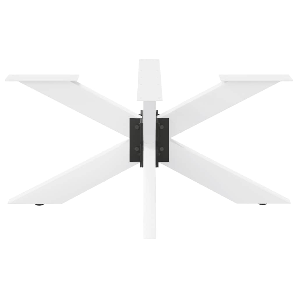 pók alakú dohányzóasztal láb fehér 98x58x(42-43) cm acél