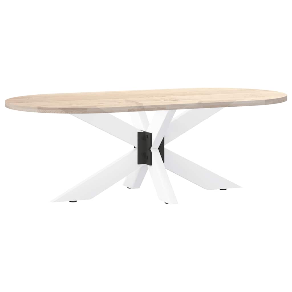 pók alakú dohányzóasztal láb fehér 98x58x(42-43) cm acél