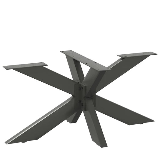 antracit színű, pók alakú dohányzóasztal láb 98x58x(42-43) cm acél