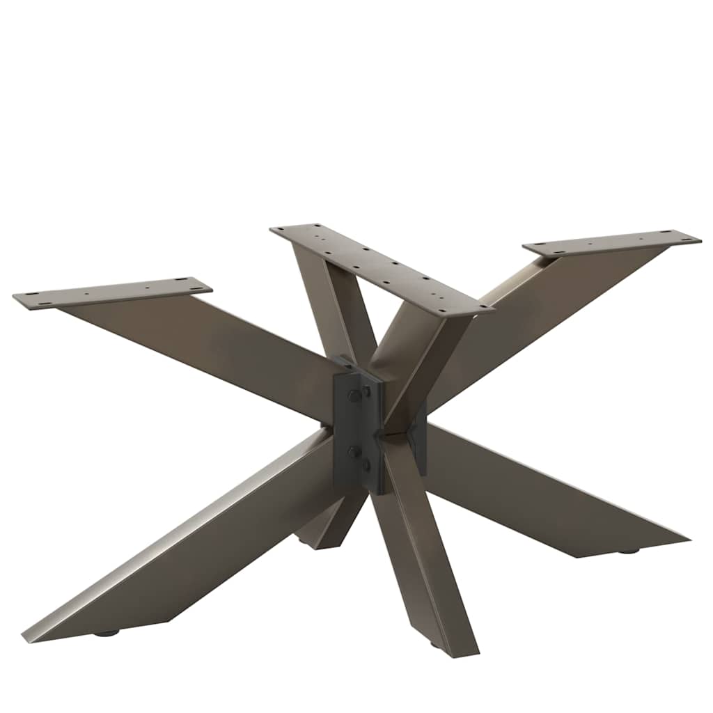 fekete, pók alakú dohányzóasztal láb 98x58x(42-43) cm acél