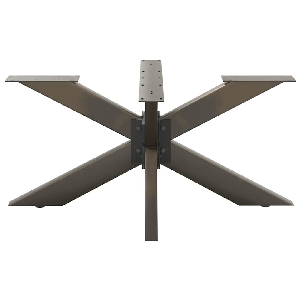 fekete, pók alakú dohányzóasztal láb 98x58x(42-43) cm acél