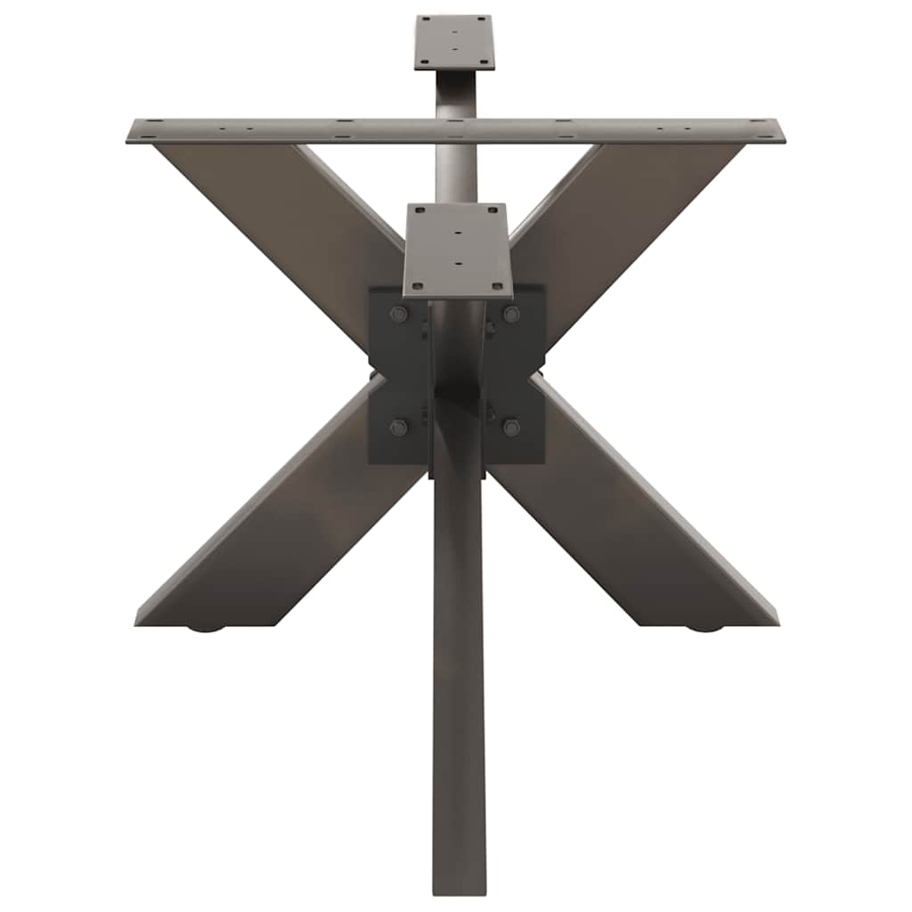 fekete, pók alakú dohányzóasztal láb 98x58x(42-43) cm acél