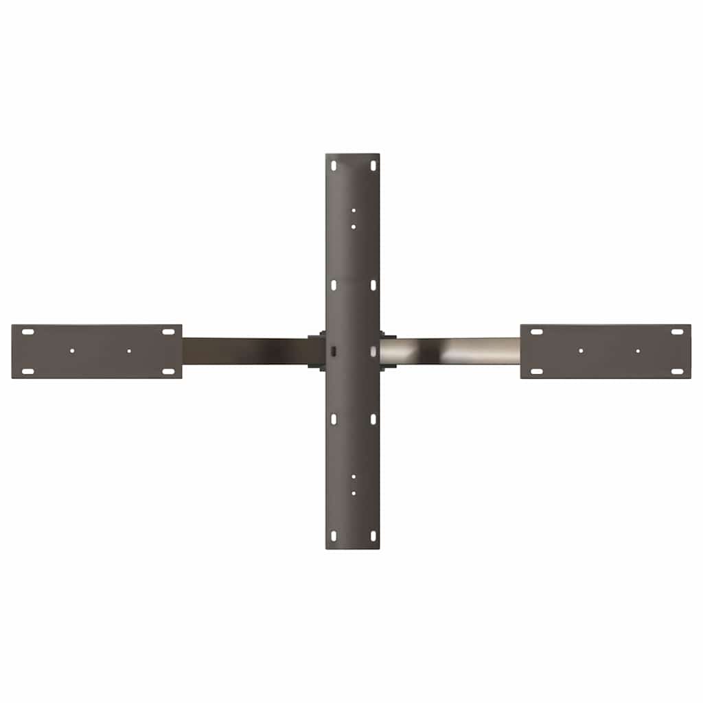 fekete, pók alakú dohányzóasztal láb 98x58x(42-43) cm acél