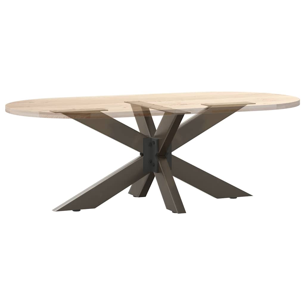 fekete, pók alakú dohányzóasztal láb 98x58x(42-43) cm acél