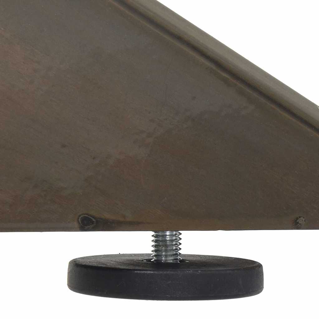 fekete, pók alakú dohányzóasztal láb 98x58x(42-43) cm acél