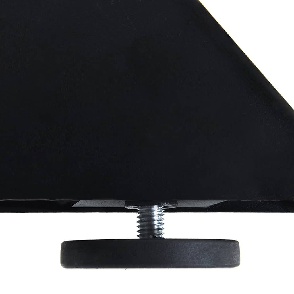 étkezőasztal pók alakú fekete acél láb 120x68x(72-73) cm
