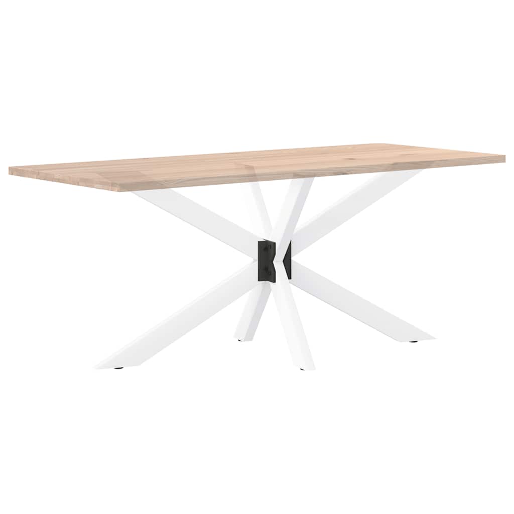 pók alakú étkezőasztal láb fehér 150x78x(72-73) cm acél