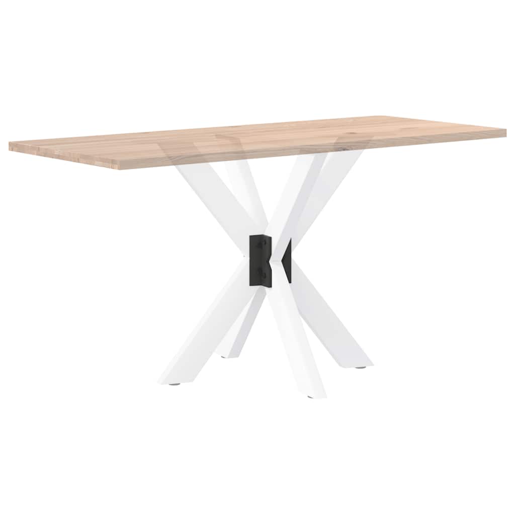 pók alakú étkezőasztal láb fehér 85x85x(72-73) cm acél