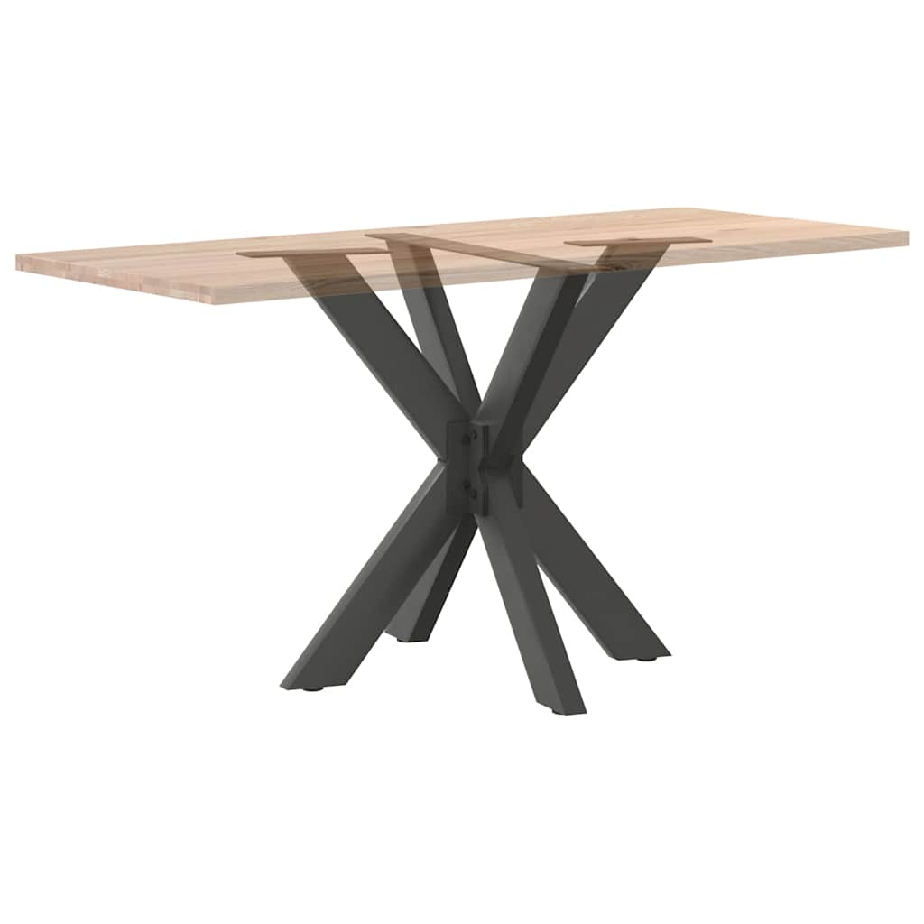 antracit színű, pók alakú étkezőasztal láb acélból 85x85x(72-73) cm