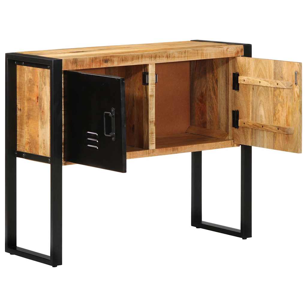 Konzolszekrény 90x35x75 cm Tömör durva fa mangó