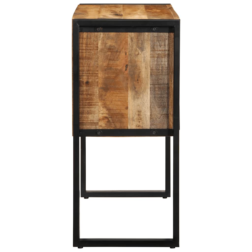 Konzolszekrény 90x35x75 cm Tömör durva fa mangó