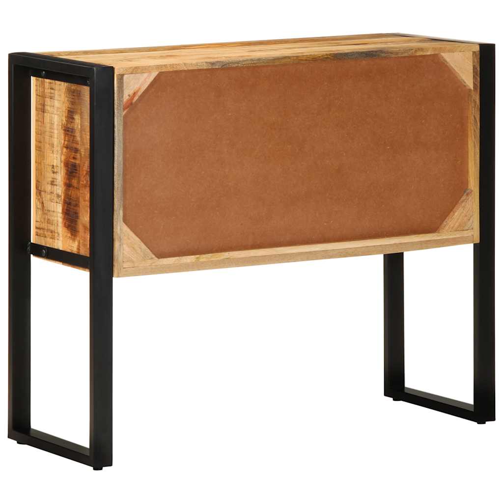 Konzolszekrény 90x35x75 cm Tömör durva fa mangó