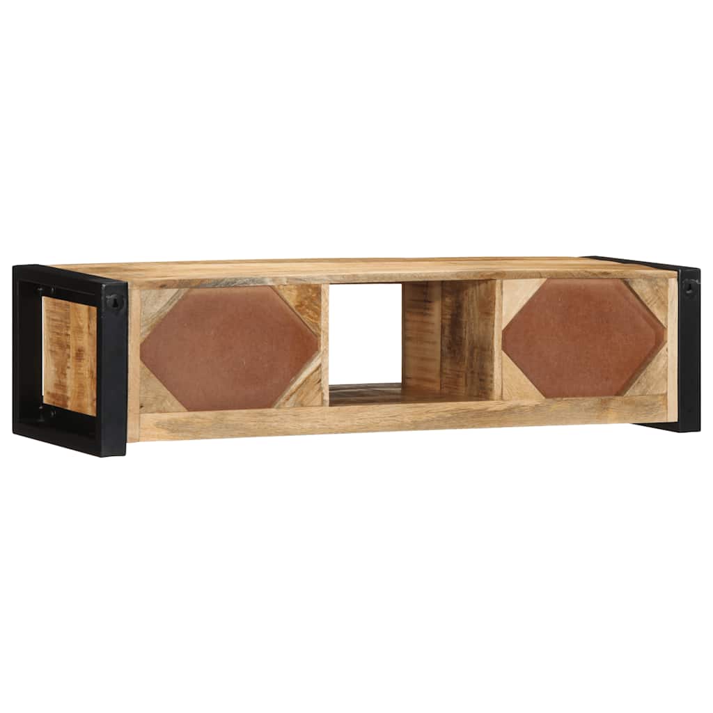 TV szekrény 100x30x25 cm tömör durva fa Mango