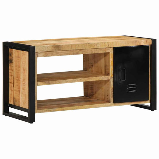 Cipőpad Barna 100 x 40 x 50 cm Tömör mangófa