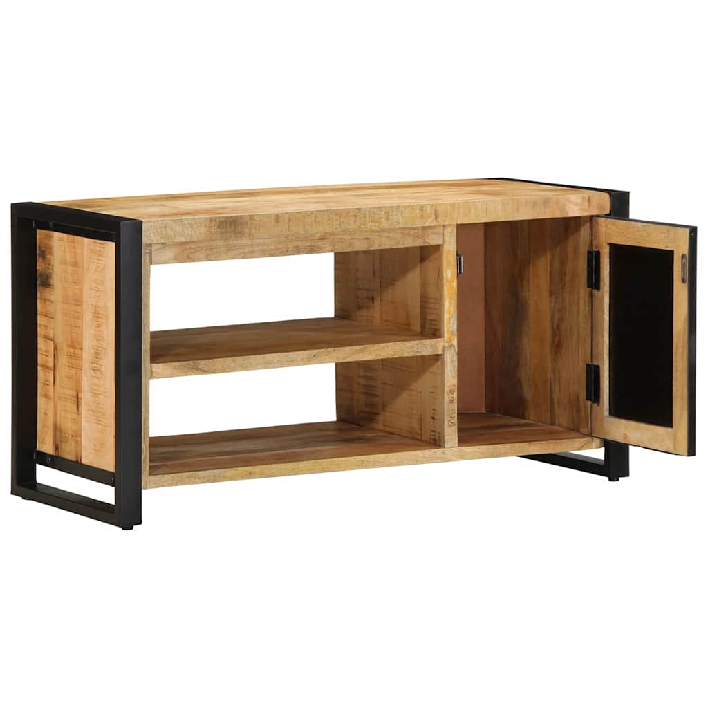 Cipőpad Barna 100 x 40 x 50 cm Tömör mangófa