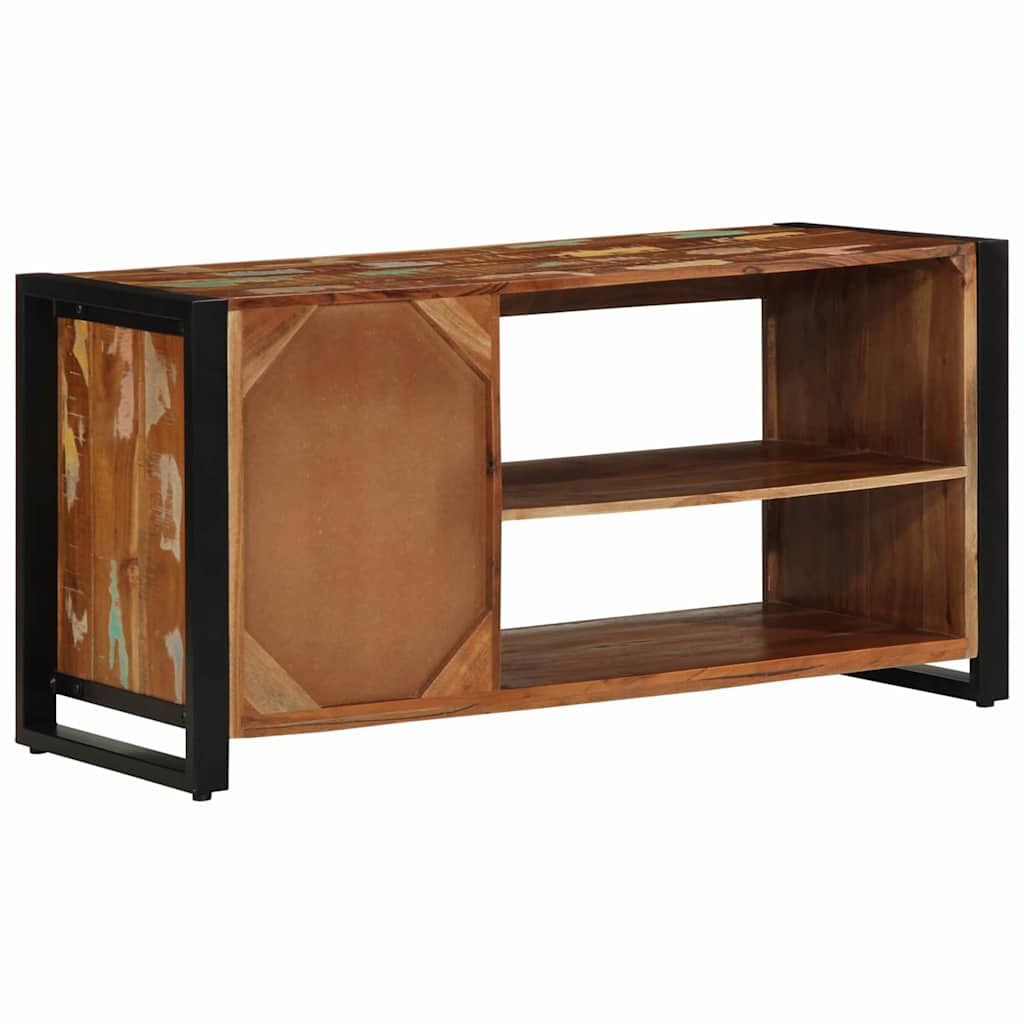Cipőpad Sokszínű 100 x 40 x 50 cm Tömör újrahasznosított fa