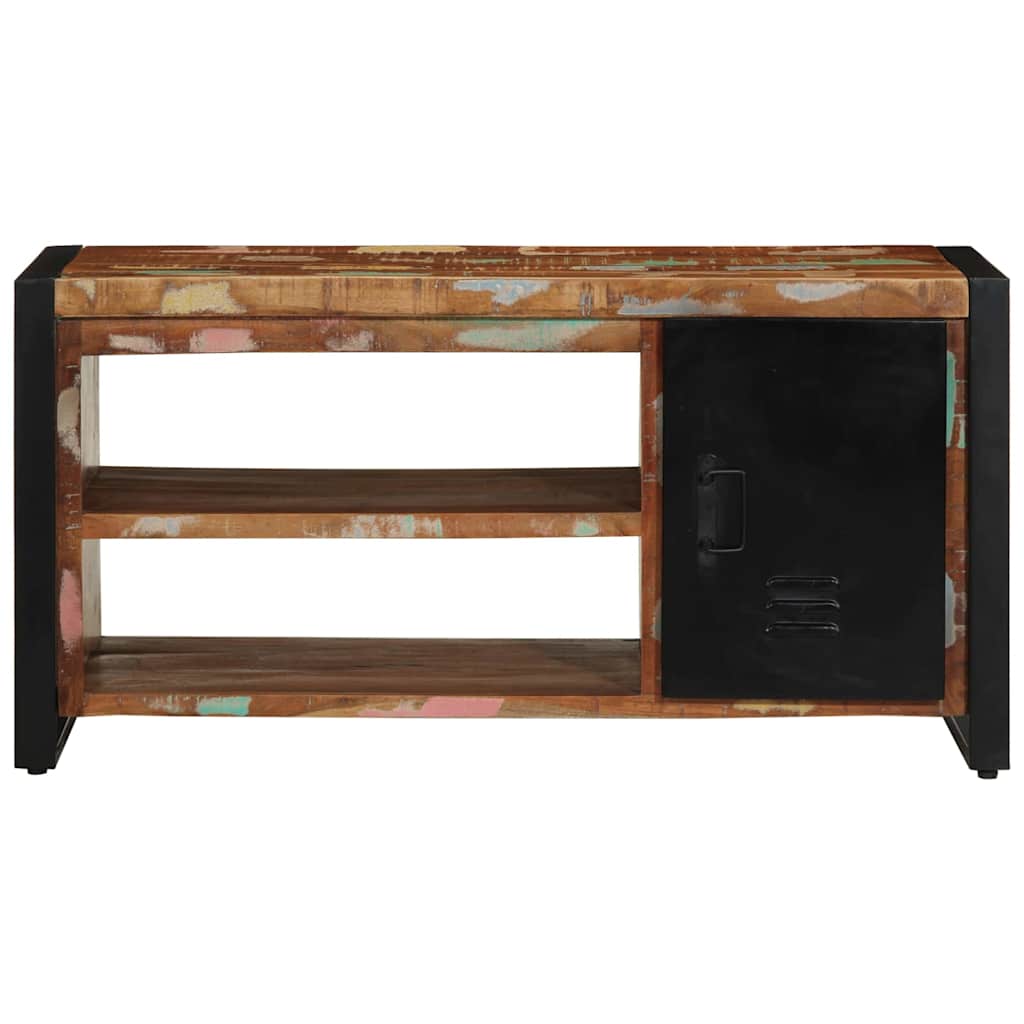 Cipőpad Sokszínű 100 x 40 x 50 cm Tömör újrahasznosított fa