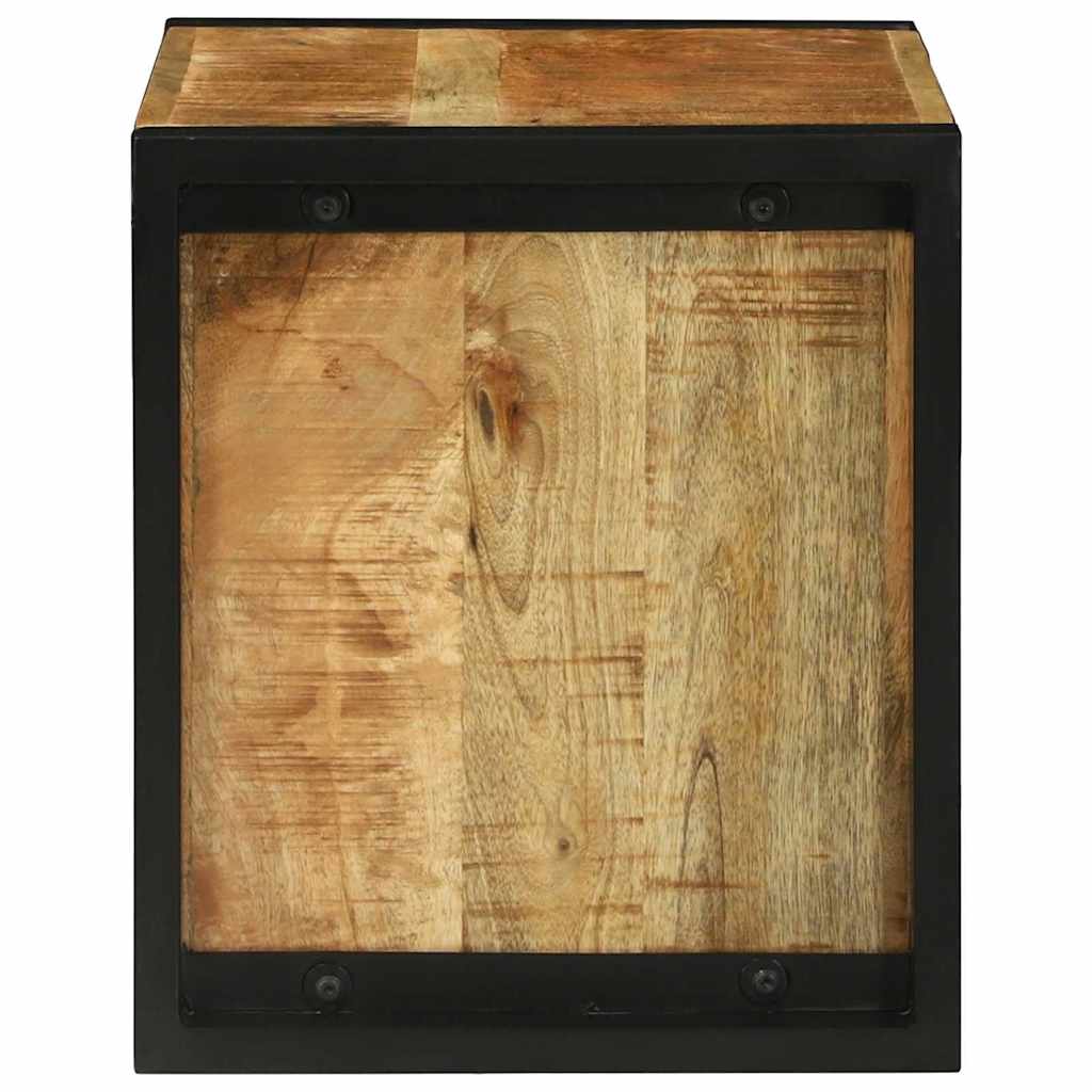 Fali Kocka tárolóval Barna 55 x 35 x 40 cm Tömör Mangófát