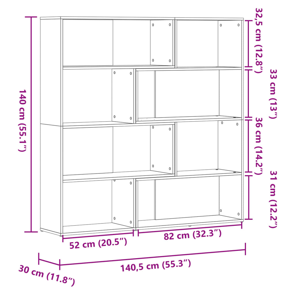 4 szintes antik fa szerelt fa sarokkönyvespolc 85 x 85 x 140 cm