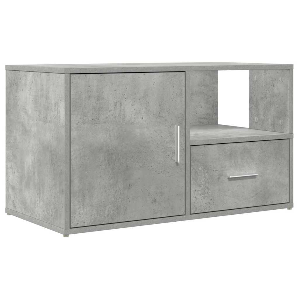 betonszürke szerelt fa sarokszekrény 200 x 40 x 45 cm