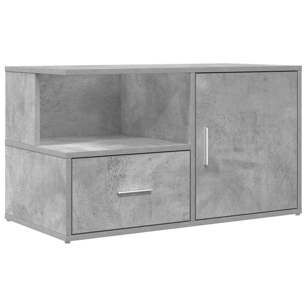betonszürke szerelt fa sarokszekrény 200 x 40 x 45 cm