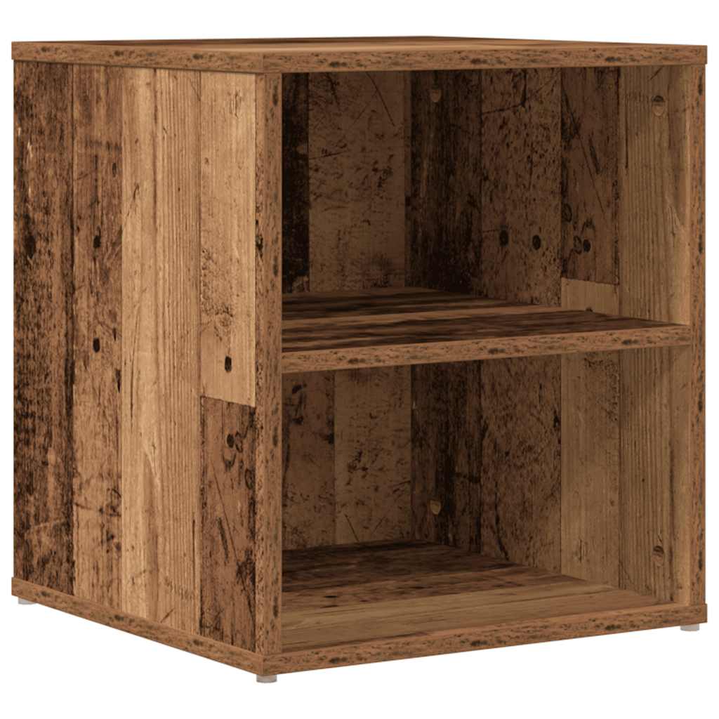 antik fa színű szerelt fa sarokszekrény 200x40x45 cm