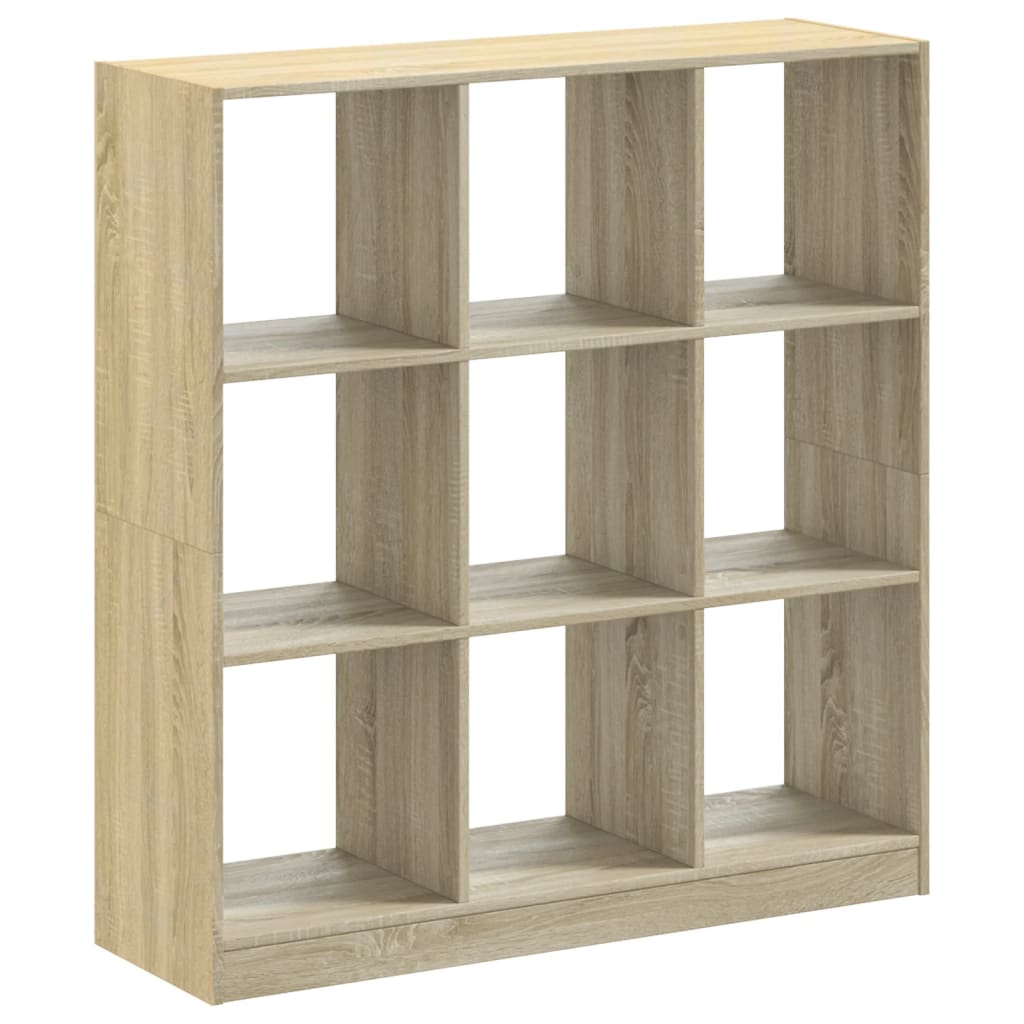 sonoma tölgy színű szerelt fa könyvespolc 102 x 32 x 108 cm