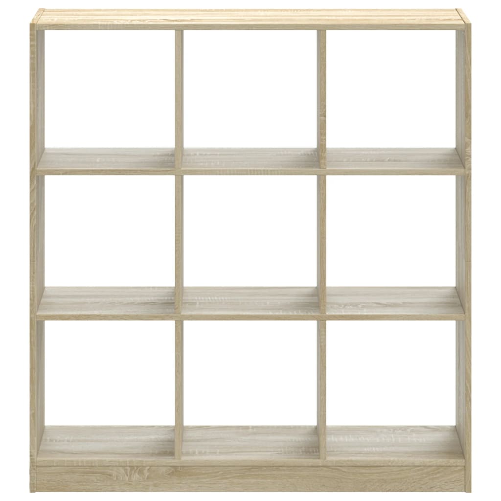 sonoma tölgy színű szerelt fa könyvespolc 102 x 32 x 108 cm