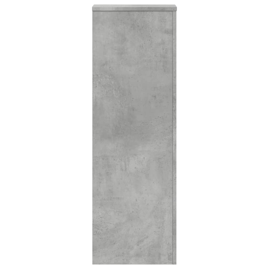 2 db betonszürke szerelt fa növénytartó állvány 33x33x100 cm