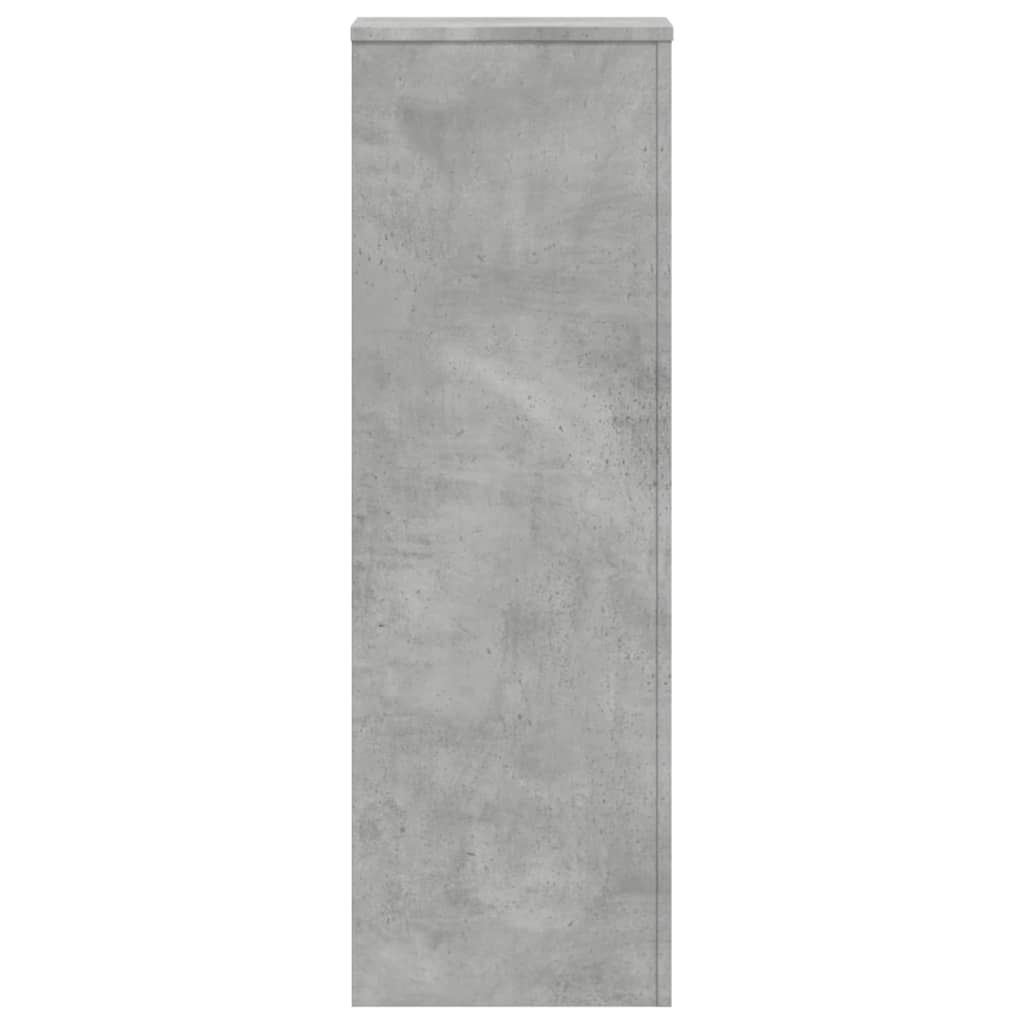 2 db betonszürke szerelt fa növénytartó állvány 33x33x100 cm
