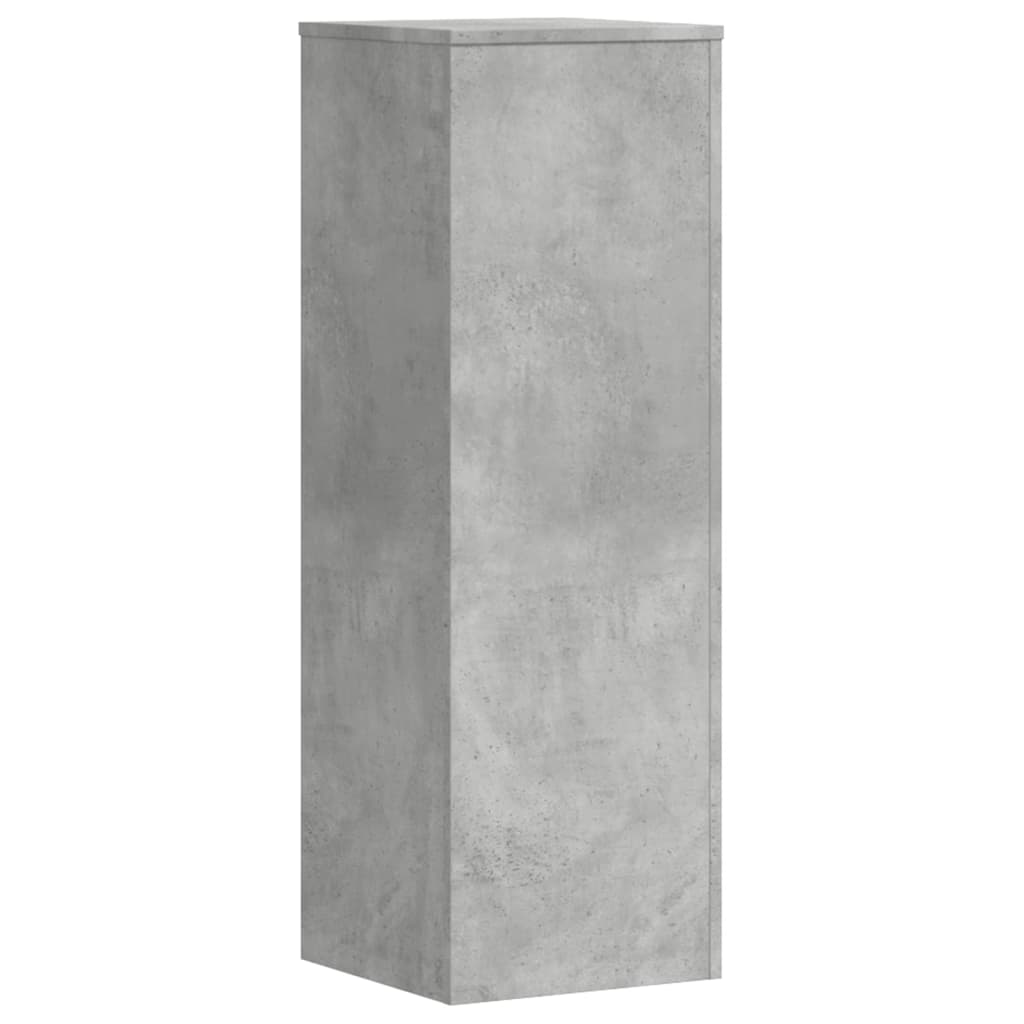 2 db betonszürke szerelt fa növénytartó állvány 33x33x100 cm