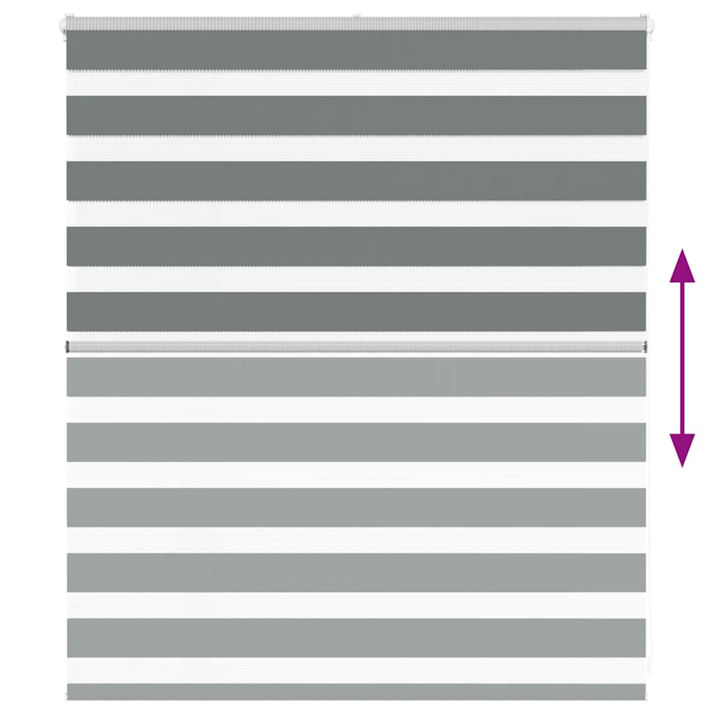 zebrafüggönnyel sötét szürke szövetszélesség 115,9cm poliészter