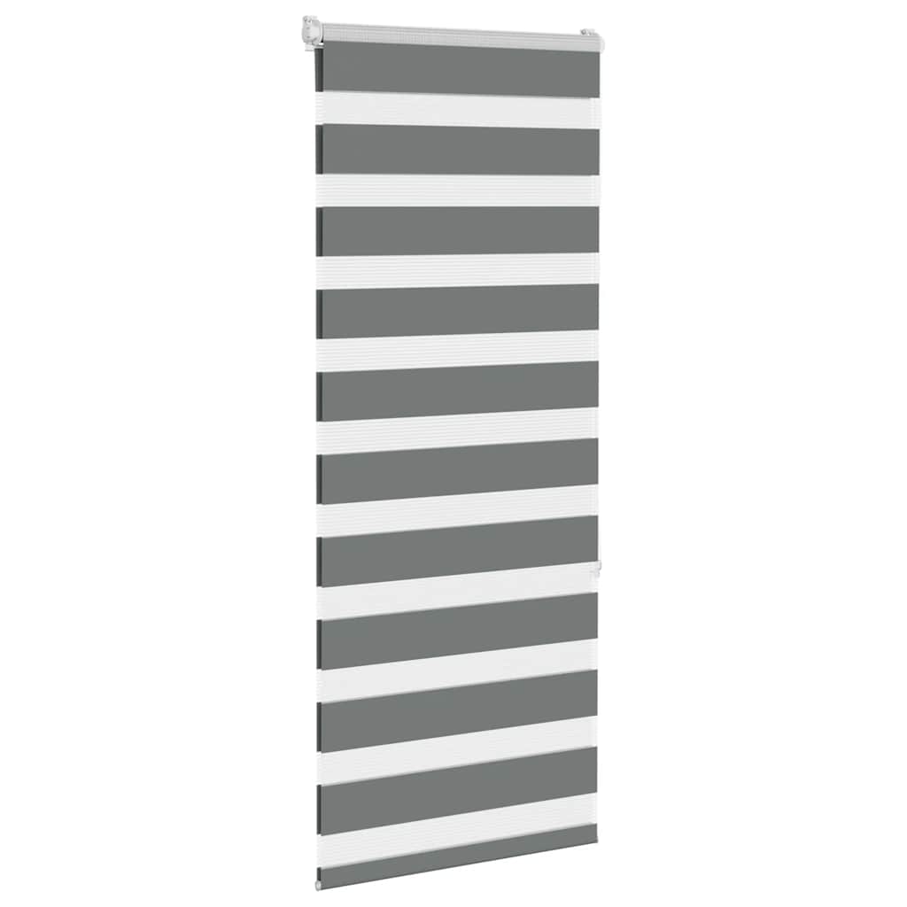 zebrafüggönnyel sötét szürke szövetszélesség 60,9 cm poliészter