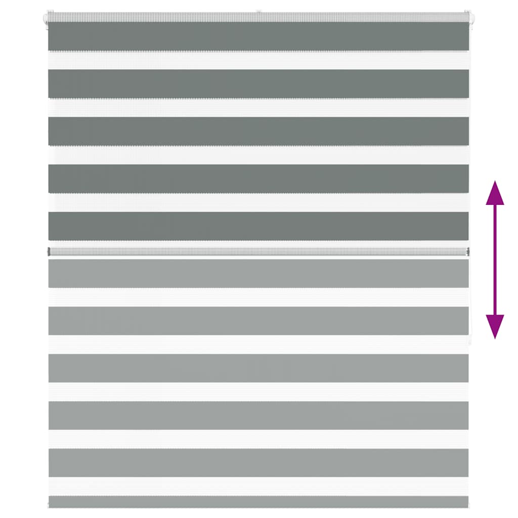 zebrafüggönnyel sötét szürke szövetszélesség 115,9cm poliészter