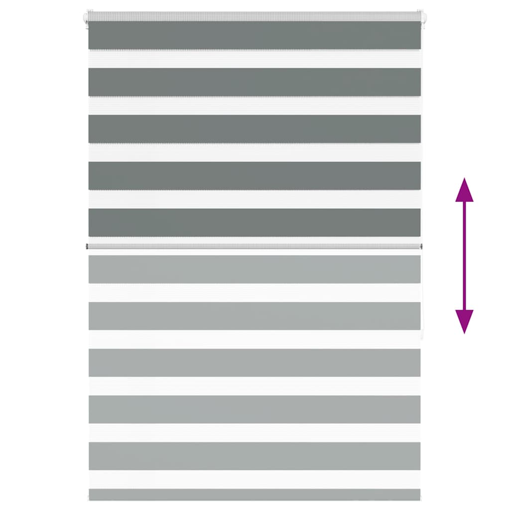 zebrafüggönnyel sötét szürke szövetszélesség 125,9cm poliészter
