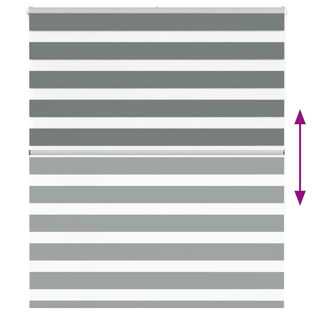 zebrafüggönnyel sötét szürke szövetszélesség 130,9cm poliészter