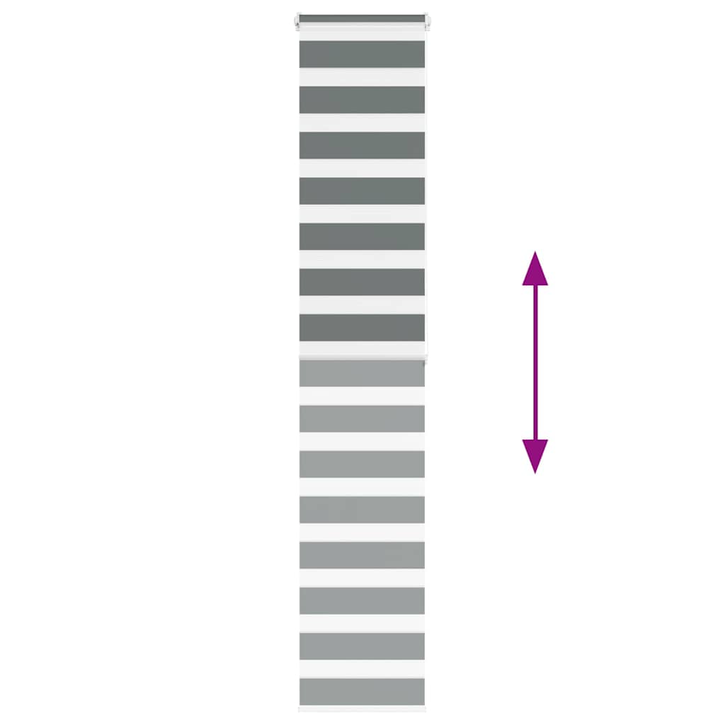 zebrafüggönnyel sötét szürke szövetszélesség 35,9 cm poliészter